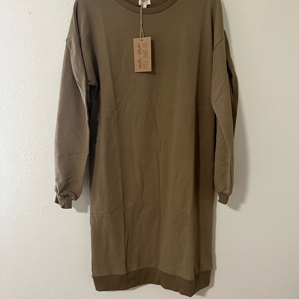 Women's Tan Sweater Dress